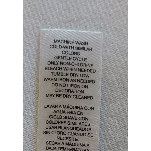 Chico's Ivory Pascale Long Sweater Vest Cardigan Leather Pockets Trim Size 1 M - Picture 10 of 12